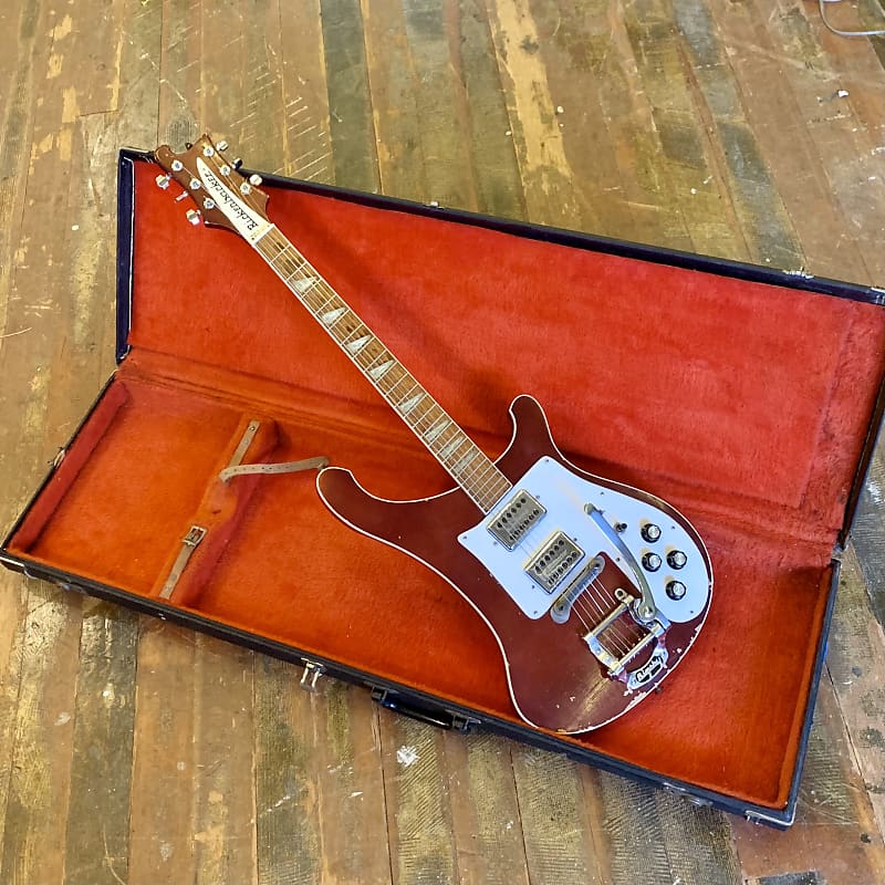 Rickenbacker 481-S slant fret electric guitar c 1970’s Burgundyglo original vintage USA Bigsby 481s 480 image 1