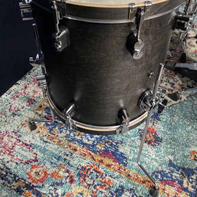 Russ McKinnon's (Barry Manilow, Tower of Power) PDP Concept Maple Classic Bop 3-piece Set - Satin Walnut with Wood Hoops image 11