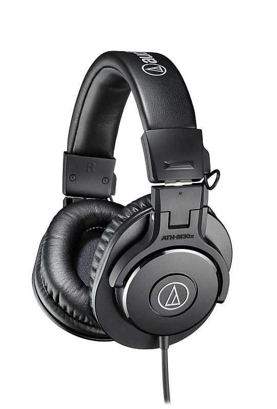Audio Technica ATH-M30X Studio Headphones  			