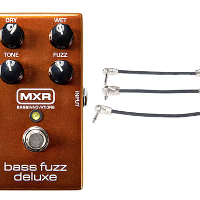MXR M84 Bass Fuzz Deluxe + Gator Patch Cable 3 Pack for sale