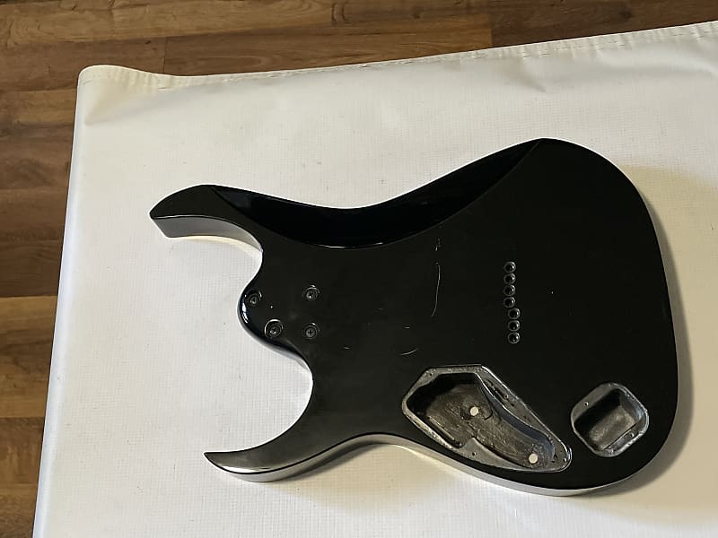 1999 Japan Fujigen Ibanez RG7421 7 String Black Guitar Body