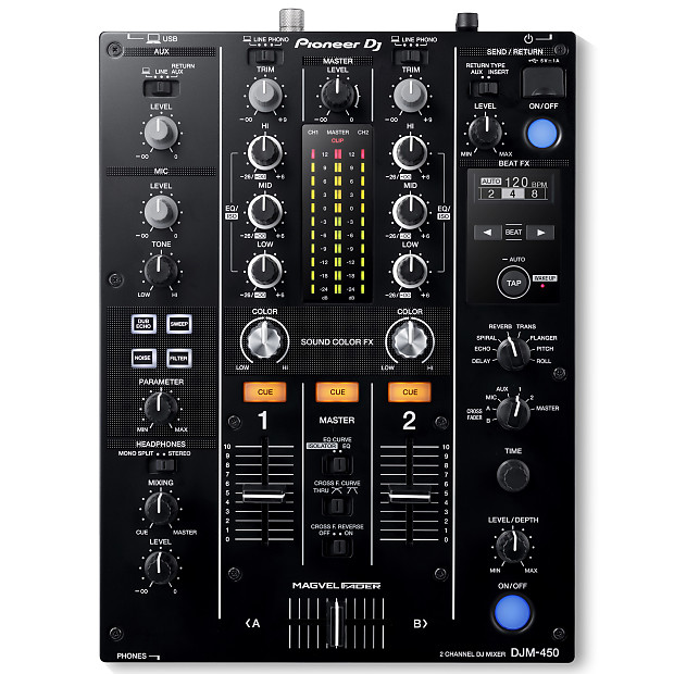 Pioneer DJM-450 2-Channel DJ Mixer imagen 1