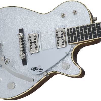 GRETSCH - G6129T-59 Vintage Select 59 Silver Jet with Bigsby  TV Jones  Silver Sparkle - 2401812817 image 5