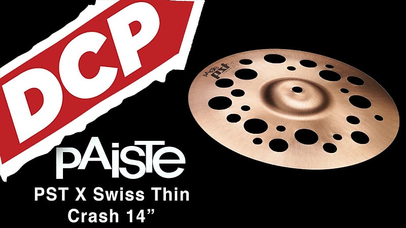 Paiste PST X Swiss Thin Crash Cymbal 14" image 1