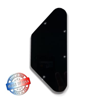 Black Plastic Control Cavity Cover Back Plate Newer Style Gibson SG Made In USA image 3