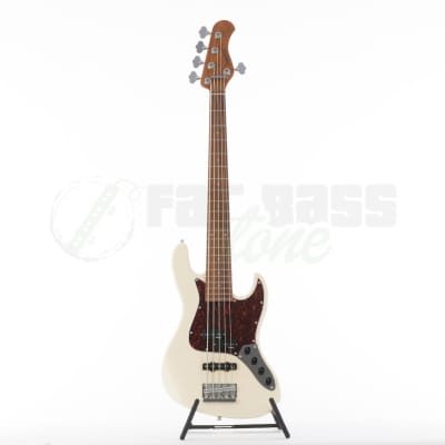 Sadowsky MetroExpress 21 Fret 5 String Hybrid PJ Bass® - Olympic White Finish / Morado Fingerboard - FREE NORDYMUTE image 3