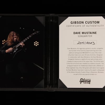 Gibson Dave Mustaine Songwriter Signature Signed (#023) image 16
