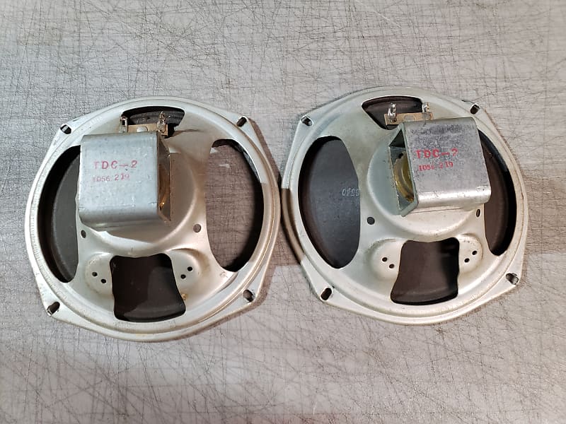 1962 Oxford Pair 8 inch guitar amp speakers Recone Projects Reverb