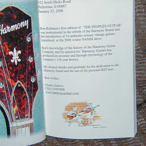 "Harmony, The People's Guitar"  Book on Harmony Guitar Company and Instruments image 2