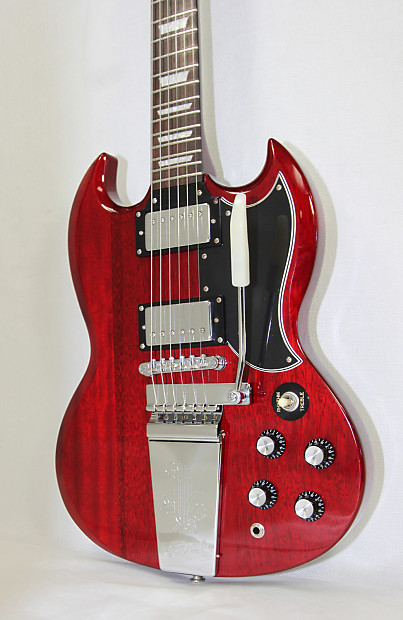 2005 Epiphone Cherry Red SG G 400 Maestro Vibrola Custom Shop 65 RI Guitar Case