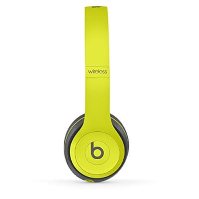Beats by Dre Solo 2  Wireless Active On-Ear Headphone in Shock Yellow image 4
