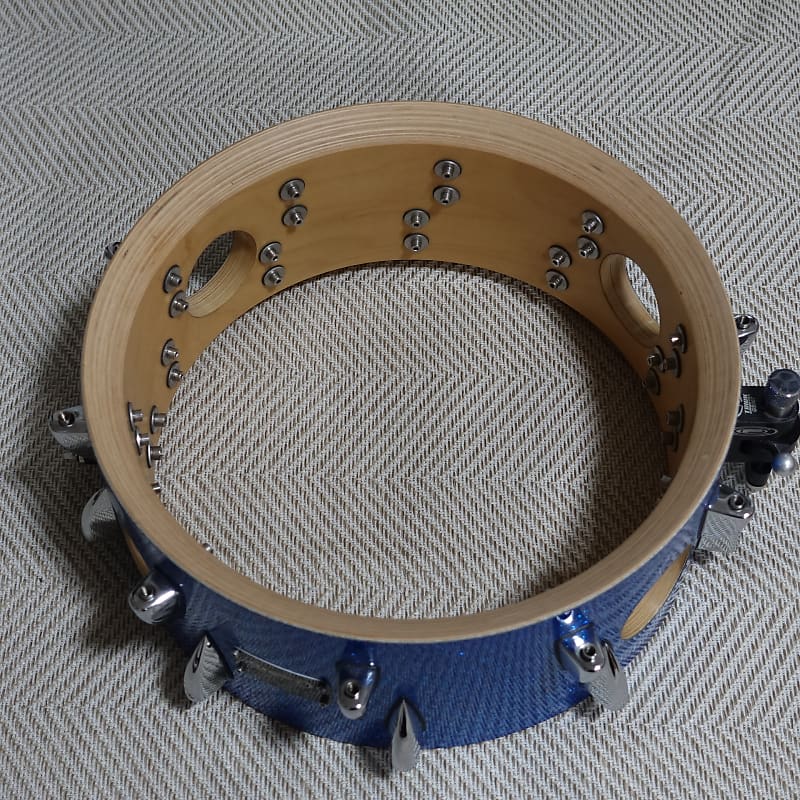 O.C.D.P 14x6 - 30 Ply 4 Vented Snare - Blue Sparkle | Reverb