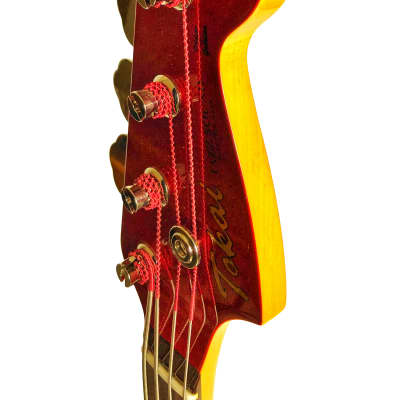 Tokai (Made in Japan) TJB Jazz Sound Bass Guitar 171145 Candy Apple Red image 10