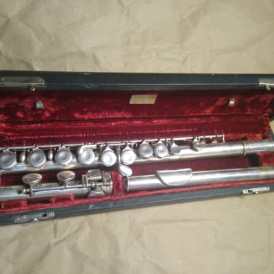 Cundy Bettoney Cadet flute, USA (Boston, Mass), Silver-Plate with case for sale