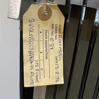 Original Mellotron Tapes Owned by Phil Manzanera image 6