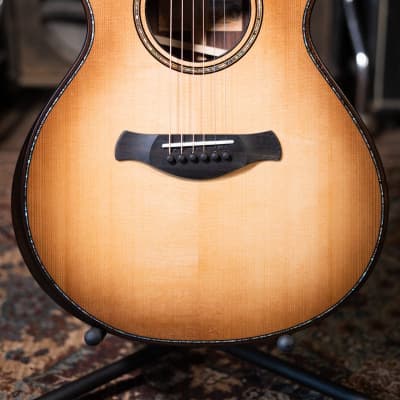 Taylor 912ce Builder's Edition Grand Concert Acoustic/Electric - Wild Honey Burst Top with Hardshell Case - Demo image 9