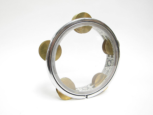 Aluminum Riq Tambourine Mother of Pearl - Tunable | Reverb