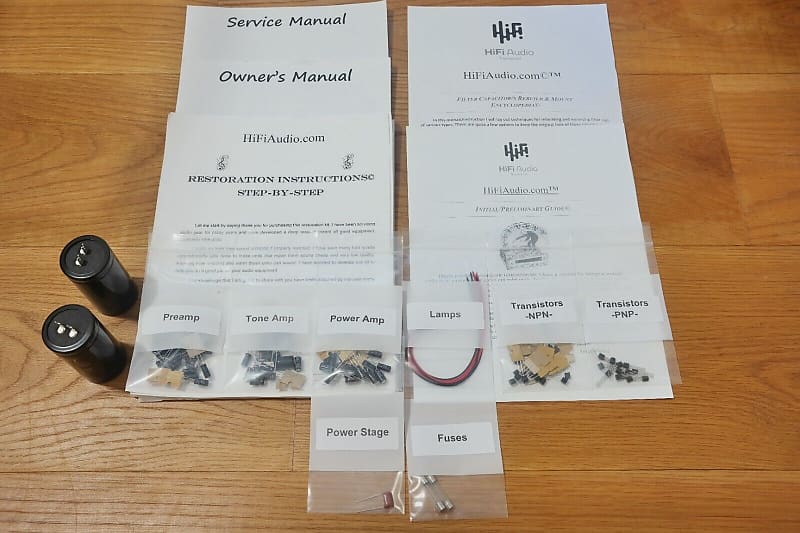 Scott 480A restoration kit filter capacitor repair rebuild fix  			