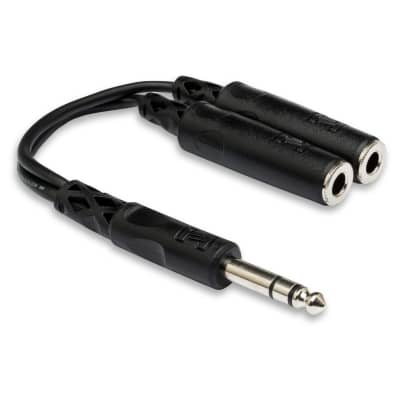 HOSA YPP-118 Y Cable 1/4 in TRS to Dual 1/4 in TRSF image 1