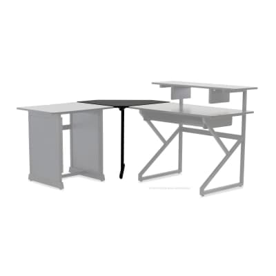 Gator Frameworks Content Creator Furniture Series Corner Desk Section - Black Finish image 2