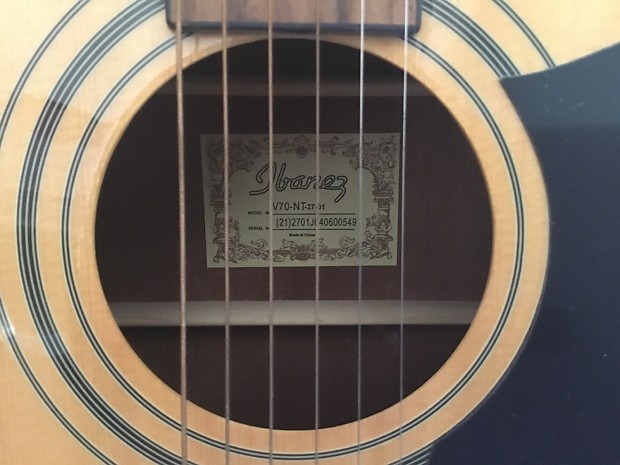 アイバニーズ　アコースティックギター VC70-NT-27-01 美品 Ibanez VC70-NT-27-01 Deep Body Style Acoustic | Reverb