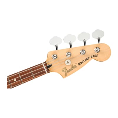 Fender Player Mustang Bass PJ 4-String Guitar with Alder Body, Gloss Finish, 19 Frets and Maple C-Shaped Neck  (Pau Ferro Fingerboard, Firemist Gold) image 5