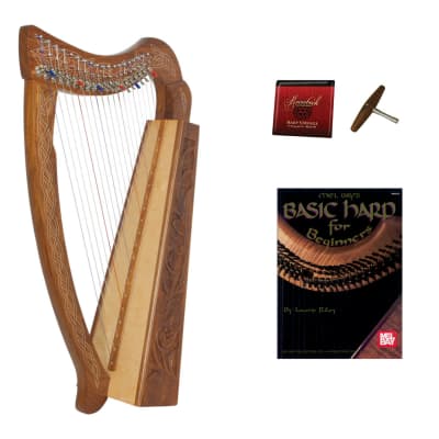 Roosebeck 19-String Pixie Harp w/ Chelby Levers + Book + Extra Strings image 1