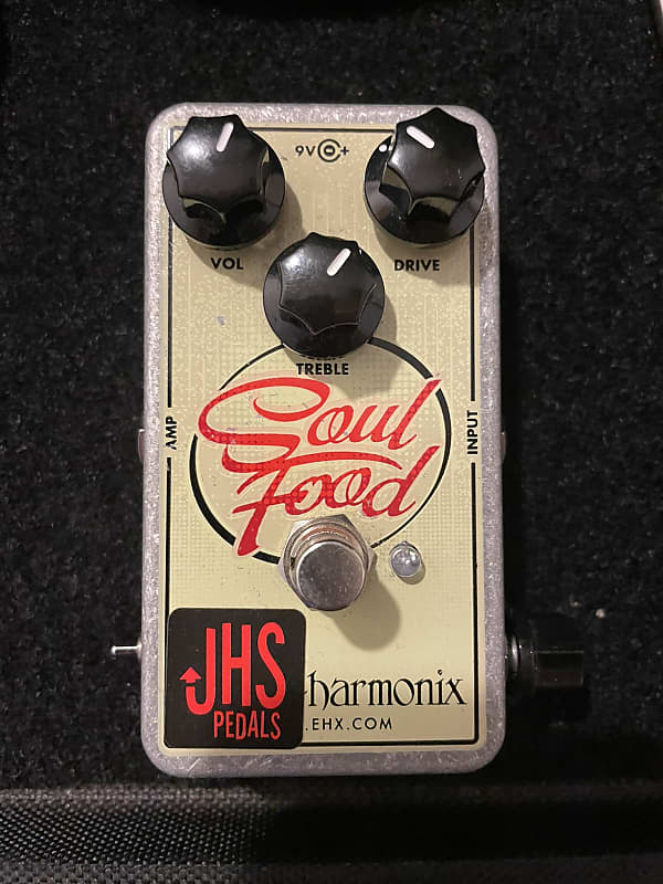 JHS Electro-Harmonix Soul Food with "Meat & 3" Mod 2014 - 2017 - Cream / Graphic image 1