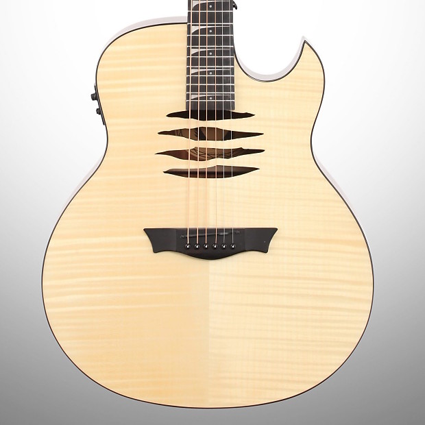 Dean MAKO-GN Dave Mustaine Flame Top Dreadnought with Electronics Natural image 2