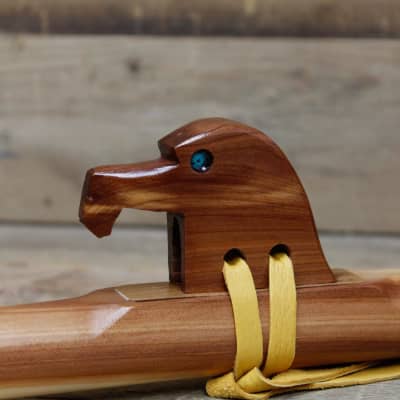 Aromatic Cedar Hawk Native American Style Flute with Eagle Totem image 4