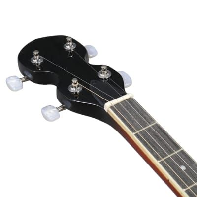 Full Size 5 String Left Handed Banjos Set with Closed Solid Sapele Back & Premium Mahogany Neck image 5