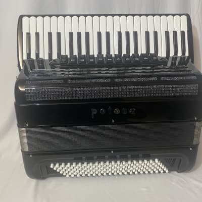 Petosa AM-1000 Leggera LMMH Harmonik mics 19-1/4” 2018 - Black gloss - Limex Bass image 2
