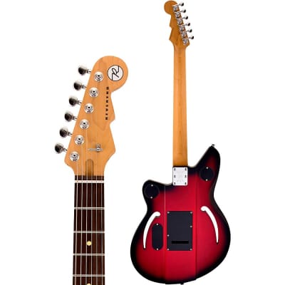 Reverend Airsonic W Rosewood Fingerboard Electric Guitar Metallic Red Burst image 4