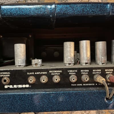Plush P1000S 1970s - Blue Sparkle Vinyl - Modded with Fuzz Circuit image 6