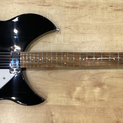 Rickenbacker 330/12 12-String Electric Guitar JetGlo 21-Fret Version Black image 3