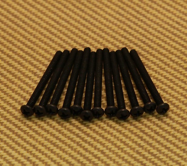Fender Bridge Intonation Screws, Deluxe Series Basses, Black Reverb