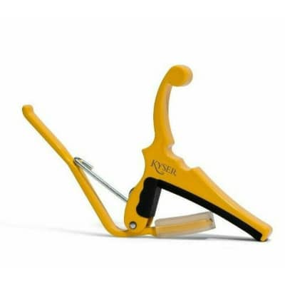Electric Guitar Capo By Fender/Kyser, 'Quick Change' Butterscotch Blonde KGEFBBA image 2