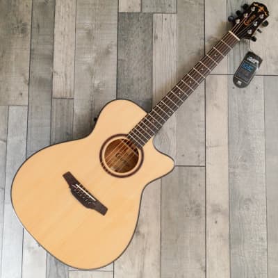 Crafter HT-500CE/N Orchestral Electro Cutaway Acoustic Guitar, Gloss Natural image 1