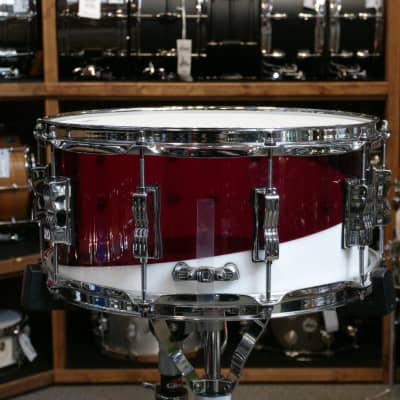 Ludwig 6.5x14 Vistalite Snare Drum - "Red/White" image 3