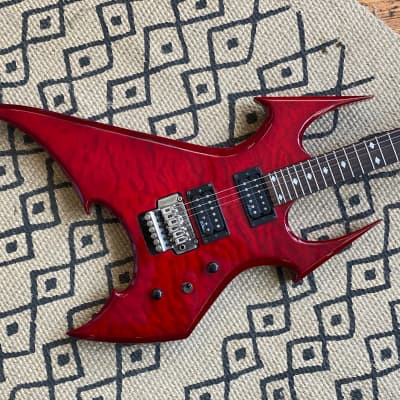 BC Rich Beast - NJ Series Red Quilt Top w/ HSC 🔪🩸 | Reverb Finland