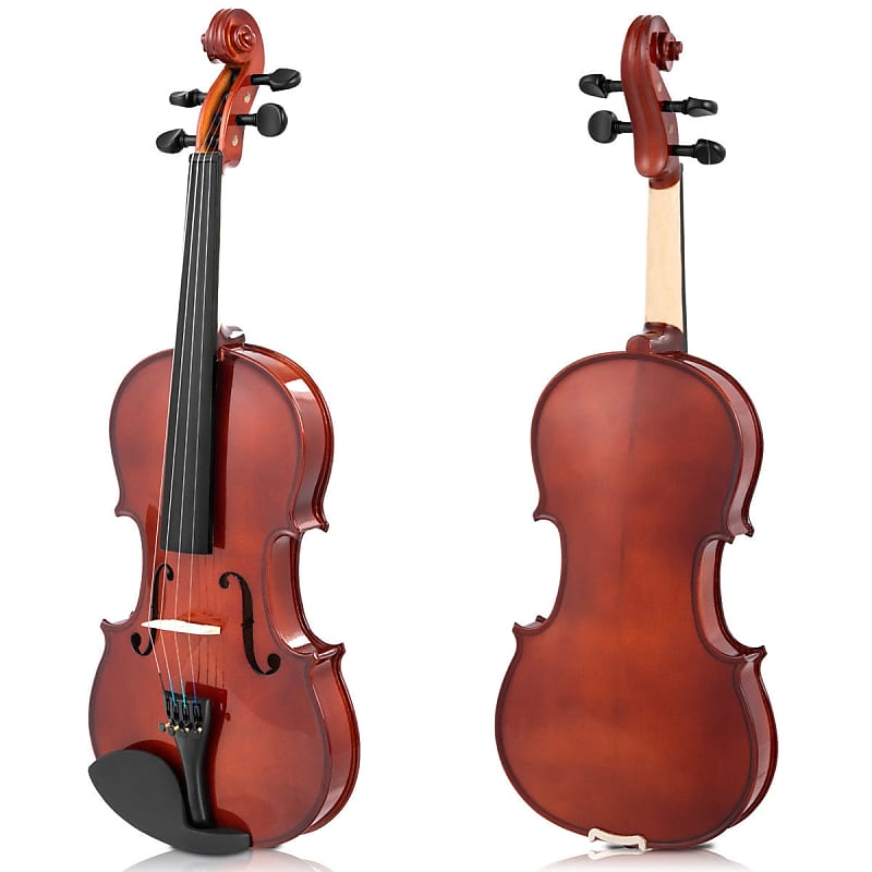 Sonart Full Size 4/4 Solid Wood Student Starter Violin 2020 Brown