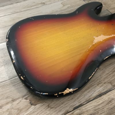 FRANCHIN Jupiter bass guitar body Relic Aged 3-Color Sunburst 100% Nitro Lacquer Alder P-Bass type Made in Italy - Stock piece #20790525 image 12