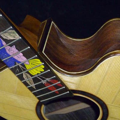 Blueberry Handmade Acoustic Guitar Grand Concert Cutaway Built to Order - 90 Day Delivery image 4