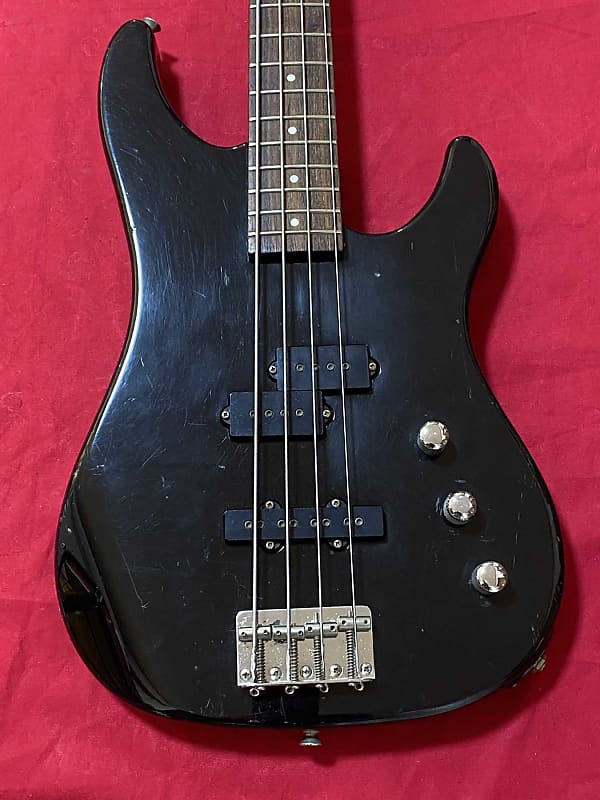 Fernandes PJS-50 1980's Black Japan Electric Bass Guitar