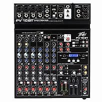 Peavey PV 10 BT 10 Channel Mixer with Bluetooth/ w free 2 Day shipping image 1