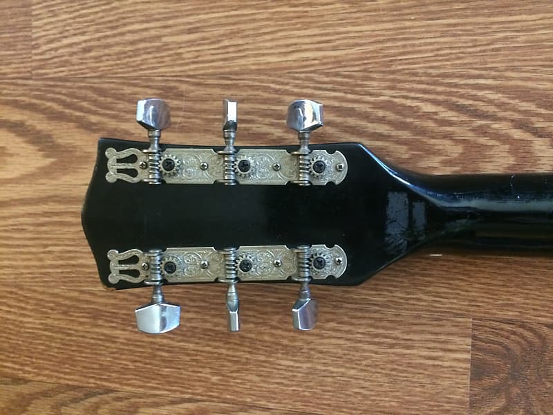 Vintage Kent 1970s Single Cut Electric Guitar Black