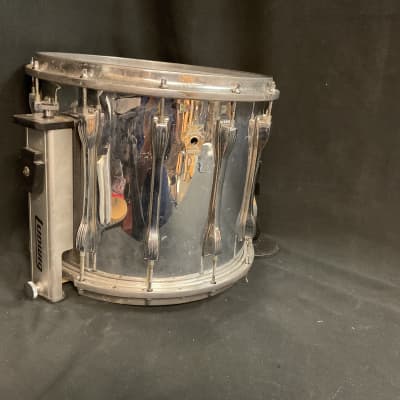 Vintage Ludwig 14” Marching Snare Drum - Silver serial 3332821 image 1