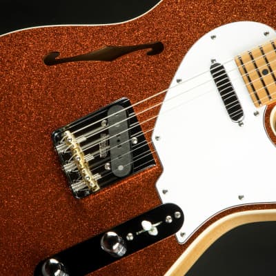Suhr Eddie's Guitars Exclusive Custom Classic T Roasted - Orange Sparkle image 16