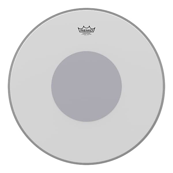 Remo Coated Powerstroke 3 No Stripe w/ Black Dot Bass Drum  23" image 1