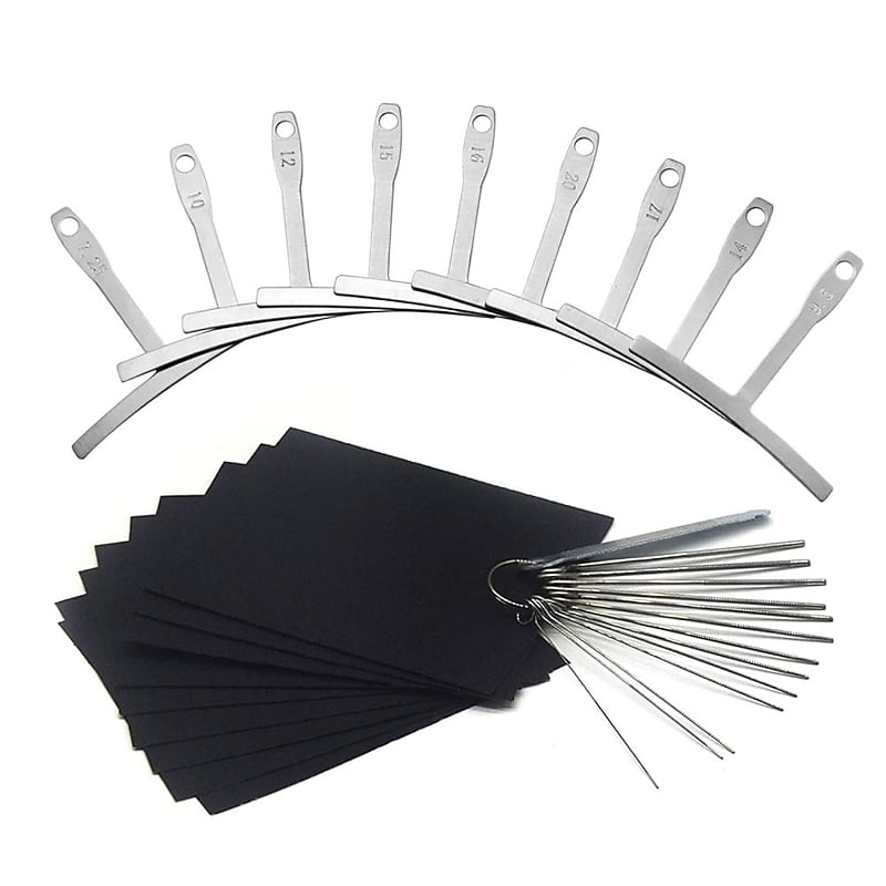 Set of 9 Understring Radius Gauge for Guitar Luthier Tools for